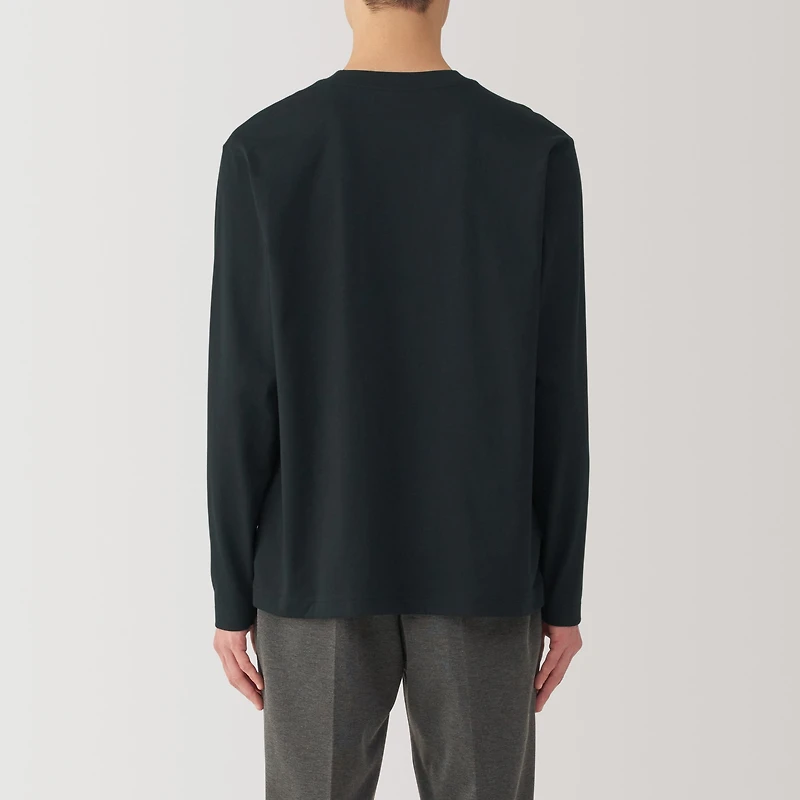 Men's Jersey Crew Neck Long Sleeve T-Shirt