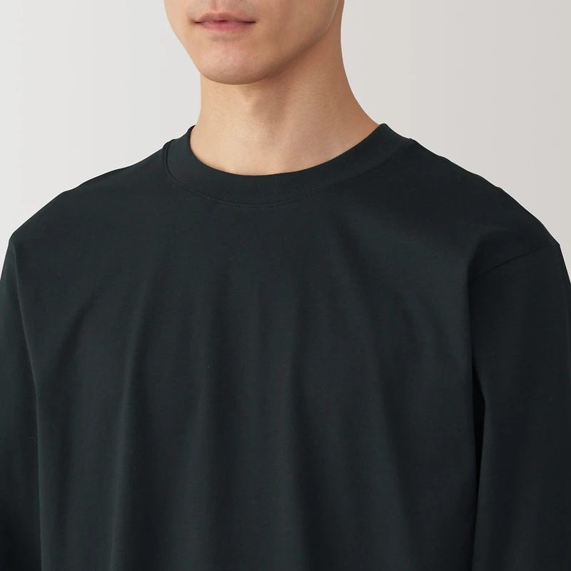 Men's Jersey Crew Neck Long Sleeve T-Shirt