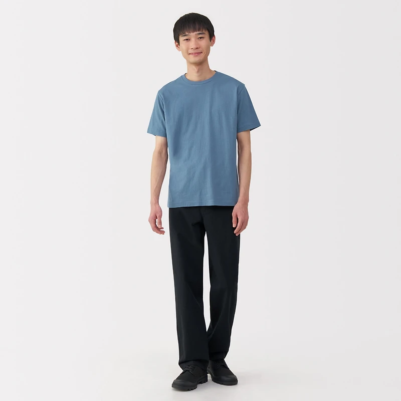 Men's Washed Jersey Crew Neck Short Sleeve T-Shirt