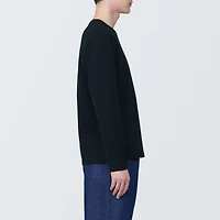 Men's Washed Jersey Crew Neck Long Sleeve T-Shirt