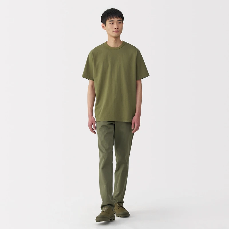 Men's Washed Heavy Weight Crew Neck Short Sleeve T-Shirt