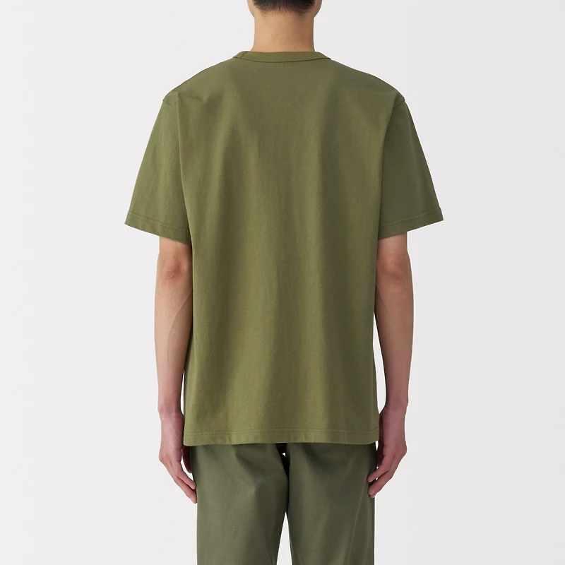 Men's Washed Heavy Weight Crew Neck Short Sleeve T-Shirt