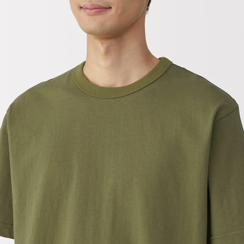 Men's Washed Heavy Weight Crew Neck Short Sleeve T-Shirt
