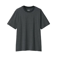 Men's Jersey Crew Neck Short Sleeve Striped T-Shirt