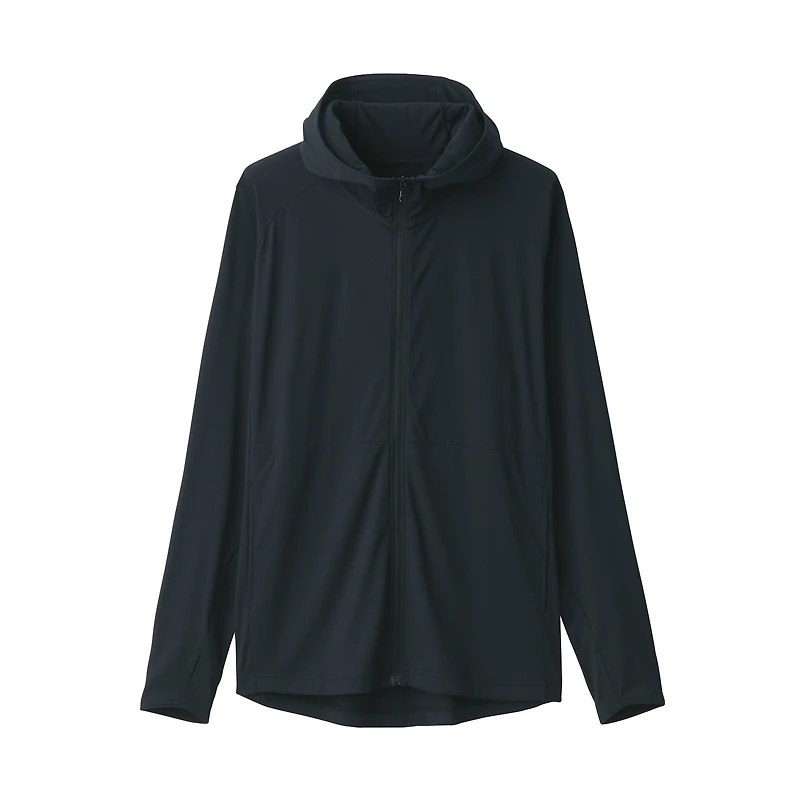 Men's UV Protection Quick Dry Pocketable Zip-Up Hoodie