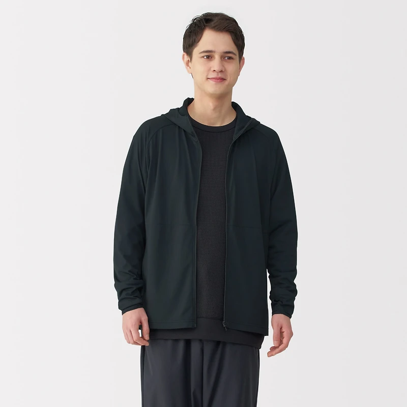 Men's UV Protection Quick Dry Pocketable Zip-Up Hoodie