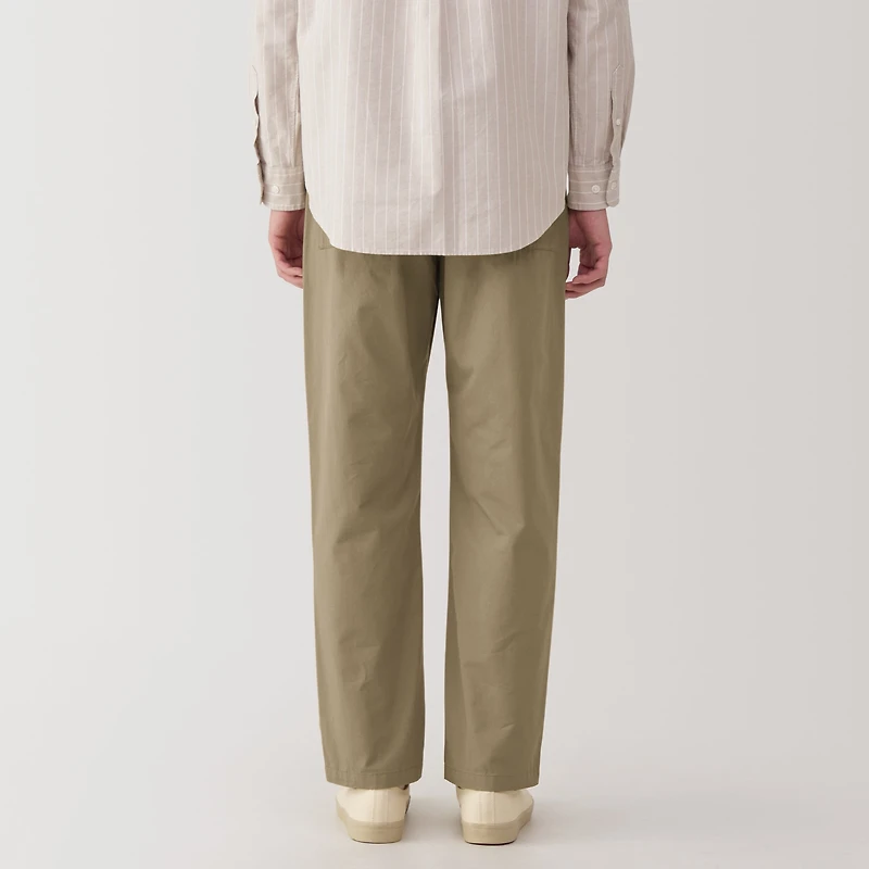Men's Washed Cotton Easy Pants