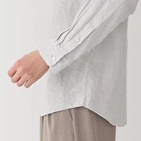 Men's Linen Stand Collar Shirt