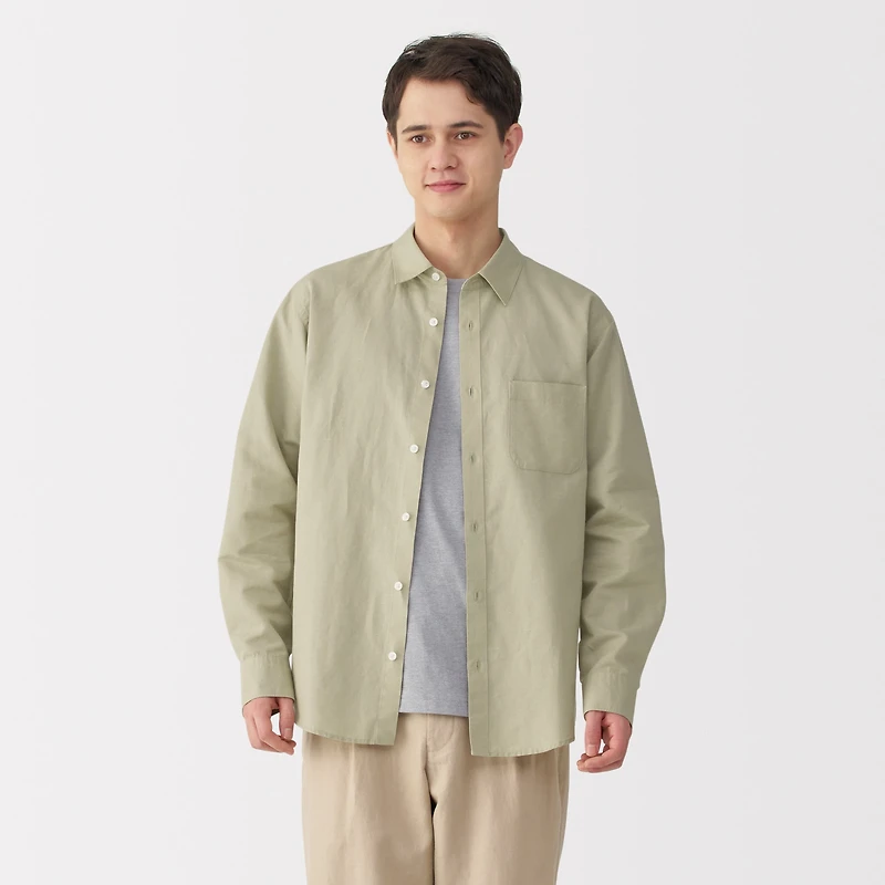 Men's Hemp Cotton Long Sleeve Shirt