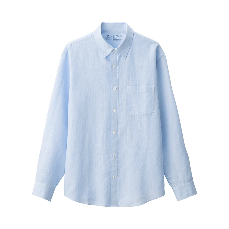 Men's Hemp Cotton Striped Shirt