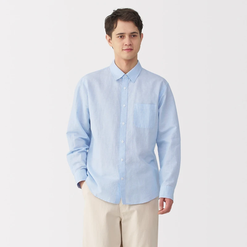 Men's Hemp Cotton Striped Shirt