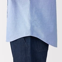 Men's Washed Oxford Button Down Short Sleeve Shirt