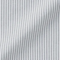 Men's Washed Oxford Button Down Long Sleeve Striped Shirt