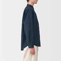 Men's Hemp Cotton Stand Collar Shirt