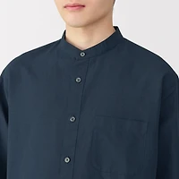 Men's Hemp Cotton Stand Collar Shirt