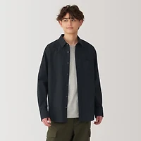 Men's Washed Broadcloth Long Sleeve Shirt
