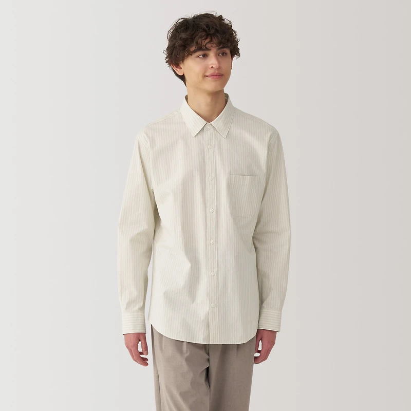 Men's Broadcloth Striped Long Sleeve Shirt
