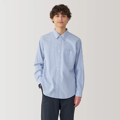 Men's Broadcloth Striped Long Sleeve Shirt