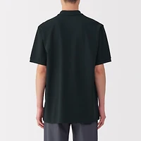 Men's Washed Pique Short Sleeve Polo Shirt