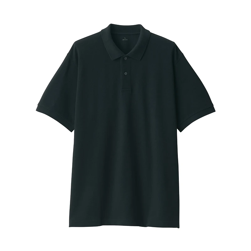 Men's Washed Pique Short Sleeve Polo Shirt