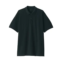 Men's Washed Pique Short Sleeve Polo Shirt