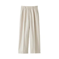 Women's Hemp Blend Twill Darted Wide Pants
