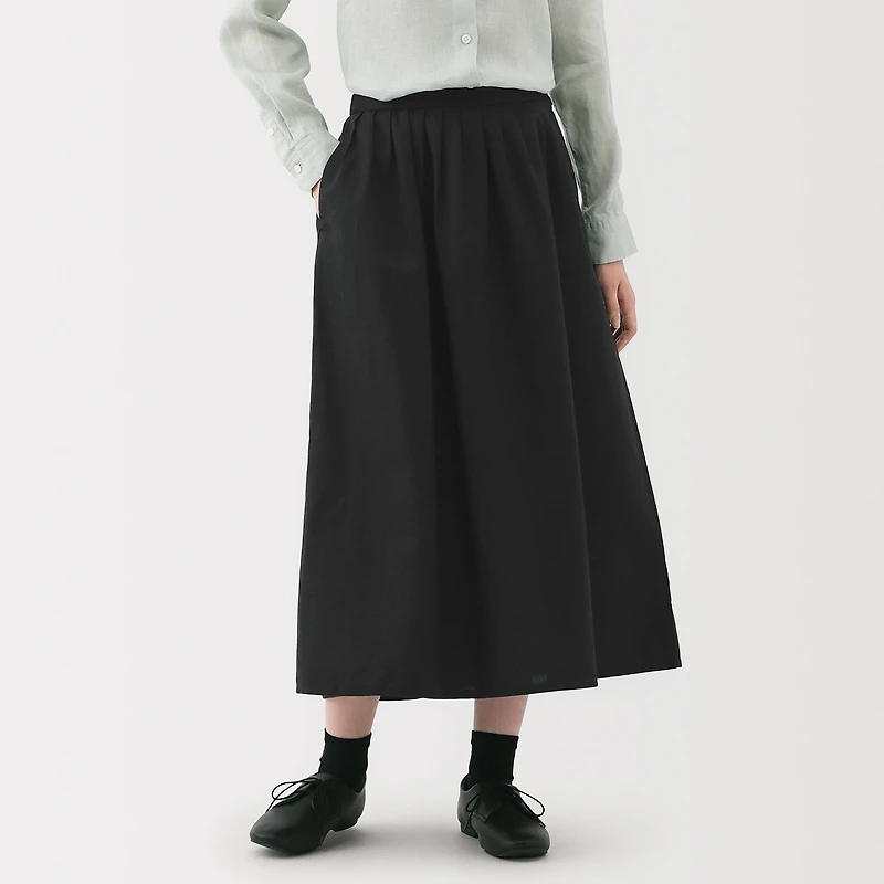 Women's Hemp Cotton Easy Long Skirt