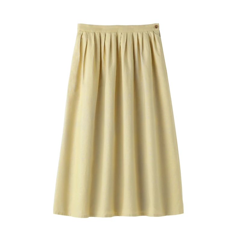 Women's Hemp Cotton Easy Long Skirt