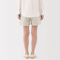 Women's Hemp Cotton Striped Easy Shorts