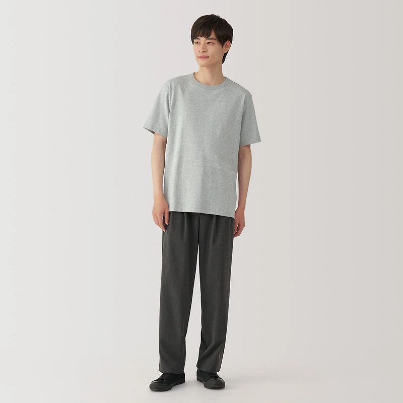Men's Washed Heavy Weight Crew Neck Short Sleeve T-Shirt