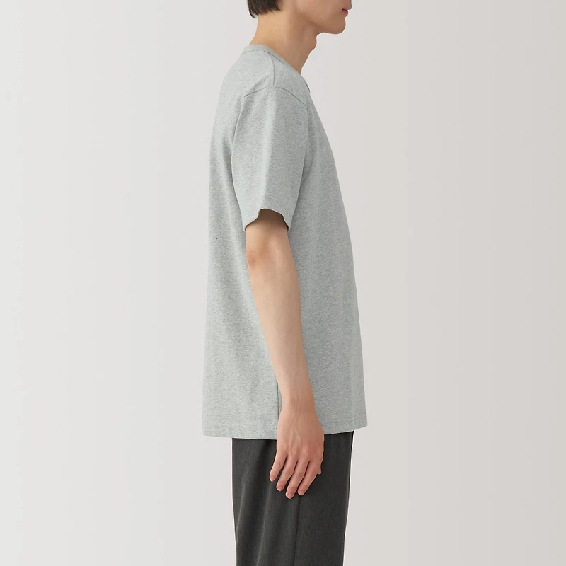 Men's Washed Heavy Weight Crew Neck Short Sleeve T-Shirt