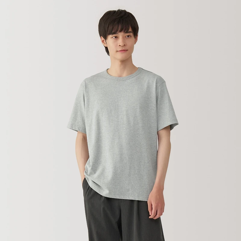 Men's Washed Heavy Weight Crew Neck Short Sleeve T-Shirt