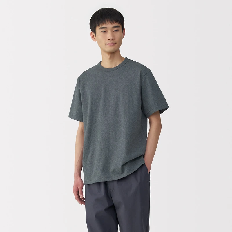 Men's Washed Heavy Weight Crew Neck Short Sleeve T-Shirt