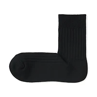 Right Angle Ribbed Thick Short Socks
