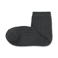 Right Angle Loose Top Ribbed Short Socks