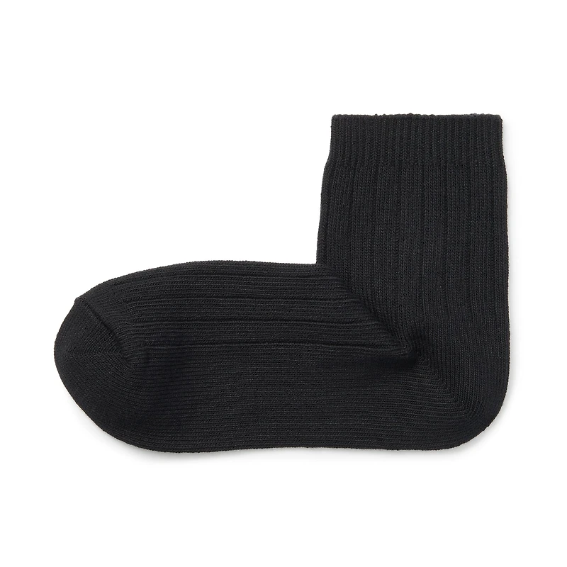 Right Angle Loose Top Ribbed Short Socks