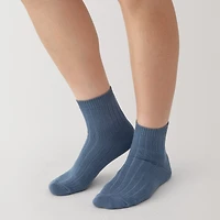 Right Angle Loose Top Ribbed Short Socks