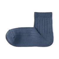 Right Angle Loose Top Ribbed Short Socks
