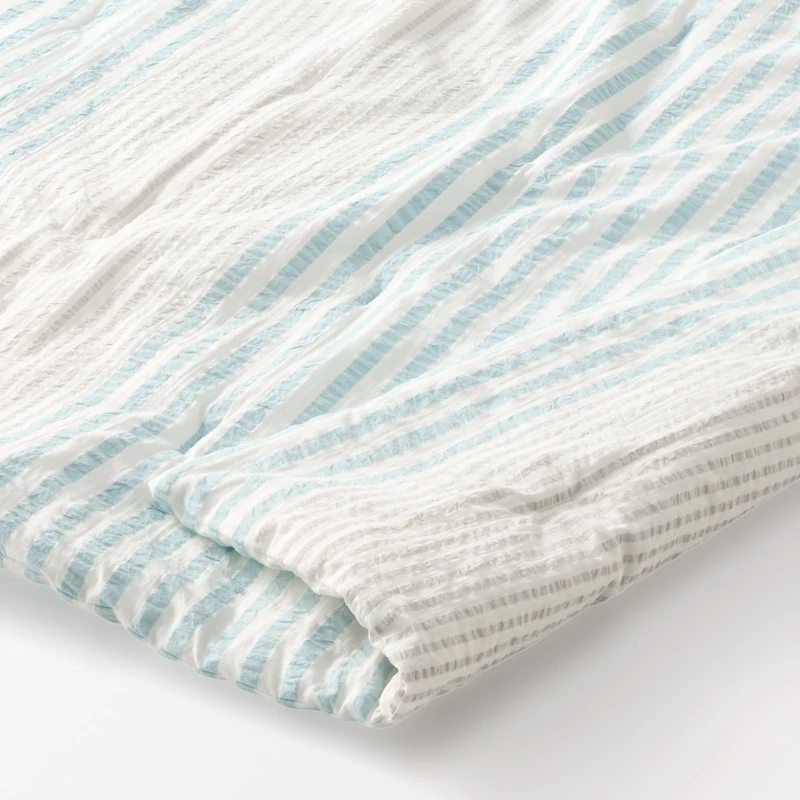 Cotton Seersucker Striped Thin Duvet - Single