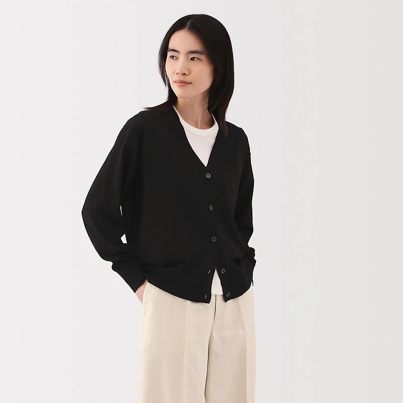 Women's Light Knit V-Neck Cardigan