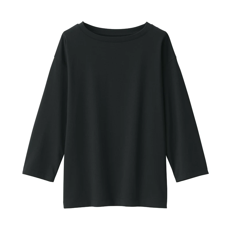 Women's Jersey Boat Neck 3/4 Sleeve T-Shirt