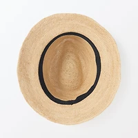 Raffia Foldable Fedora Hat