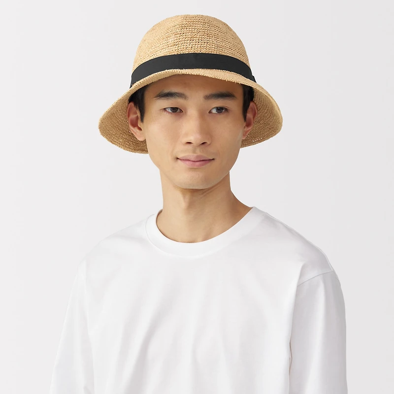 Raffia Foldable Fedora Hat
