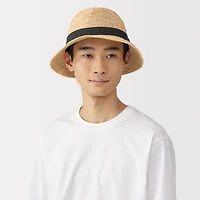 Raffia Foldable Fedora Hat