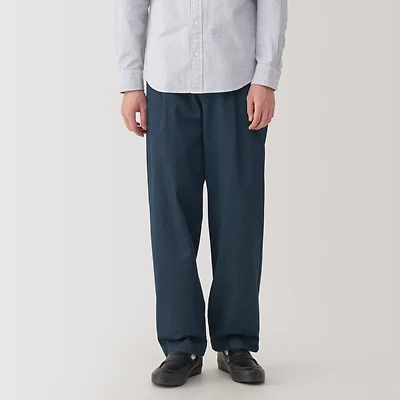 Men's Indigo Darted Wide Pants