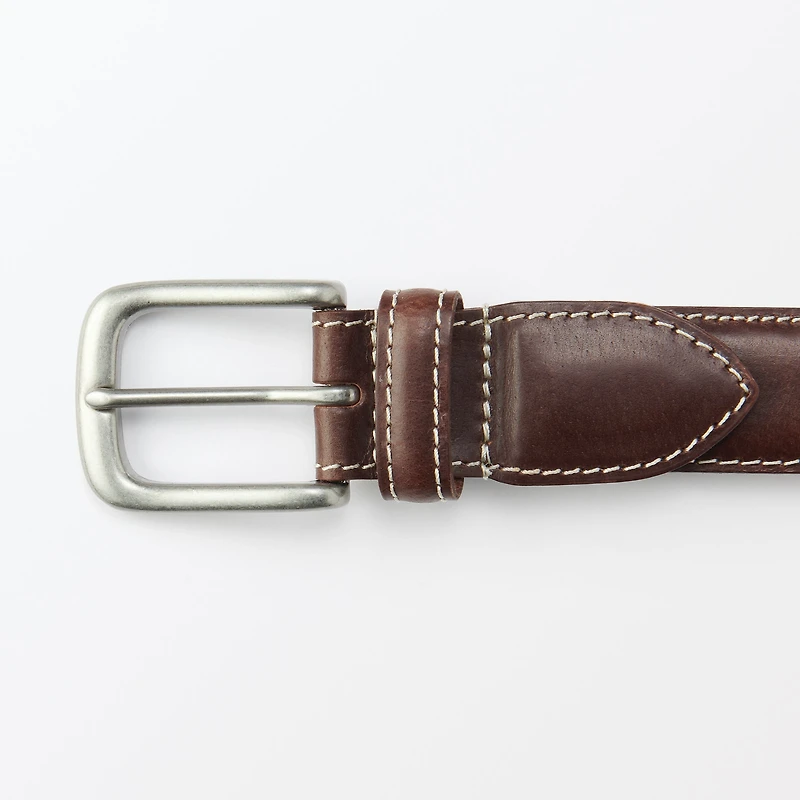 Vegetable Tannin Leather Adjustable Belt