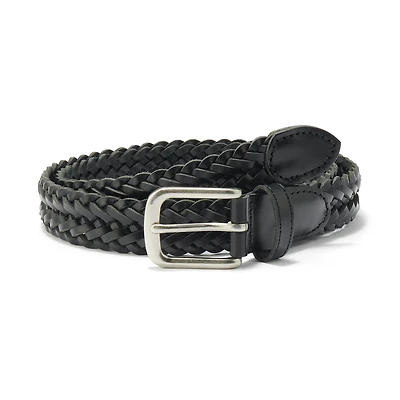 Tanned Leather Hand-Knitted Belt