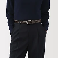 Tanned Leather Hand-Knitted Belt
