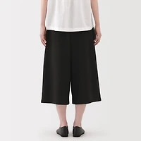 Women's Breathable Seersucker Easy Cropped Pants