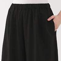 Women's Breathable Seersucker Easy Cropped Pants